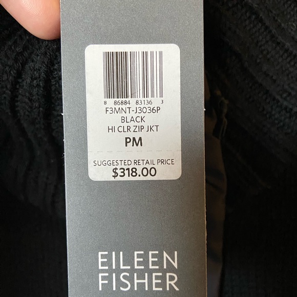 Eileen Fisher Merino Wool Black Sweater Zip
Jacket Petite M - Picture 8 of 11